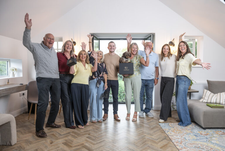 photoshoot team celebrate